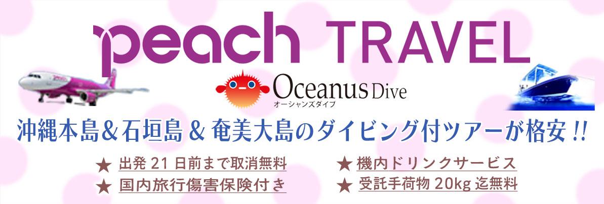 準備から旅行中まで、安心サポート！Peach Travelで行くダイビングツアー