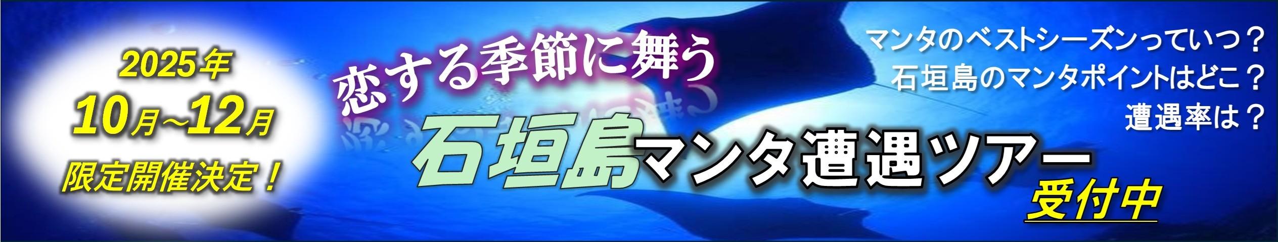 恋する季節に舞う、石垣島マンタ遭遇ツアー