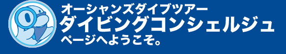 オーシャンズダイブツアーダイビングコンシェルジュページへようこそ。